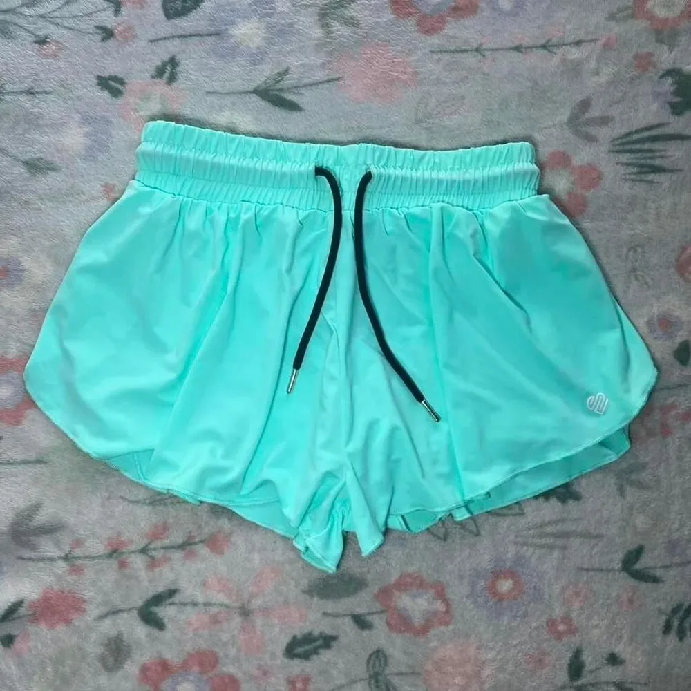 Justice Athletic Gym Shorts Kids S Retro Preppy Y2K 2000s Athleisure Workout Run
